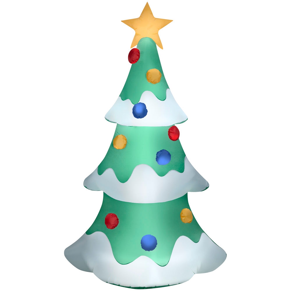 Gemmy Christmas Airblown Inflatable Tree S LG, 9 ft Tall, Multi