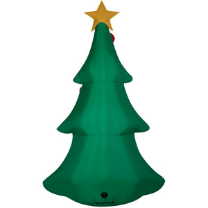 Gemmy Christmas Airblown Inflatable Tree S LG, 9 ft Tall, Multi