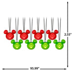Load image into Gallery viewer, Gemmy Disney Mickey Mouse Musical Light String, 8-Count, Battery-Operated LED Christmas Lights

