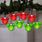 Load image into Gallery viewer, Gemmy Disney Mickey Mouse Musical Light String, 8-Count, Battery-Operated LED Christmas Lights
