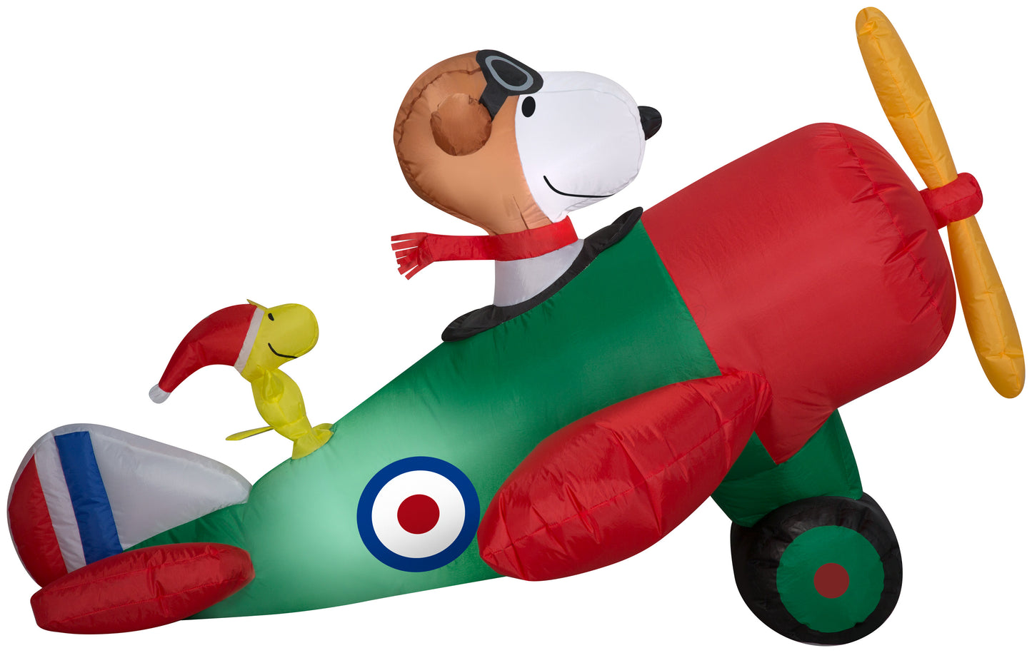 Christmas Inflatable 4.5' Snoopy in Airplane Scene