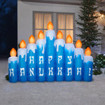 Load image into Gallery viewer, 9&#39; Airblown Hanukkah Candles Scene Hanukkah Inflatable
