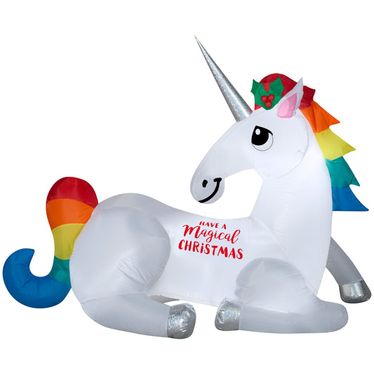 Gemmy Christmas Inflatable 6' Magical Unicorn