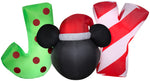 Load image into Gallery viewer, Gemmy Christmas Airblown Inflatable Inflatable Mickey Mouse &quot;JOY&quot; Sign, 2.5 ft Tall, Black
