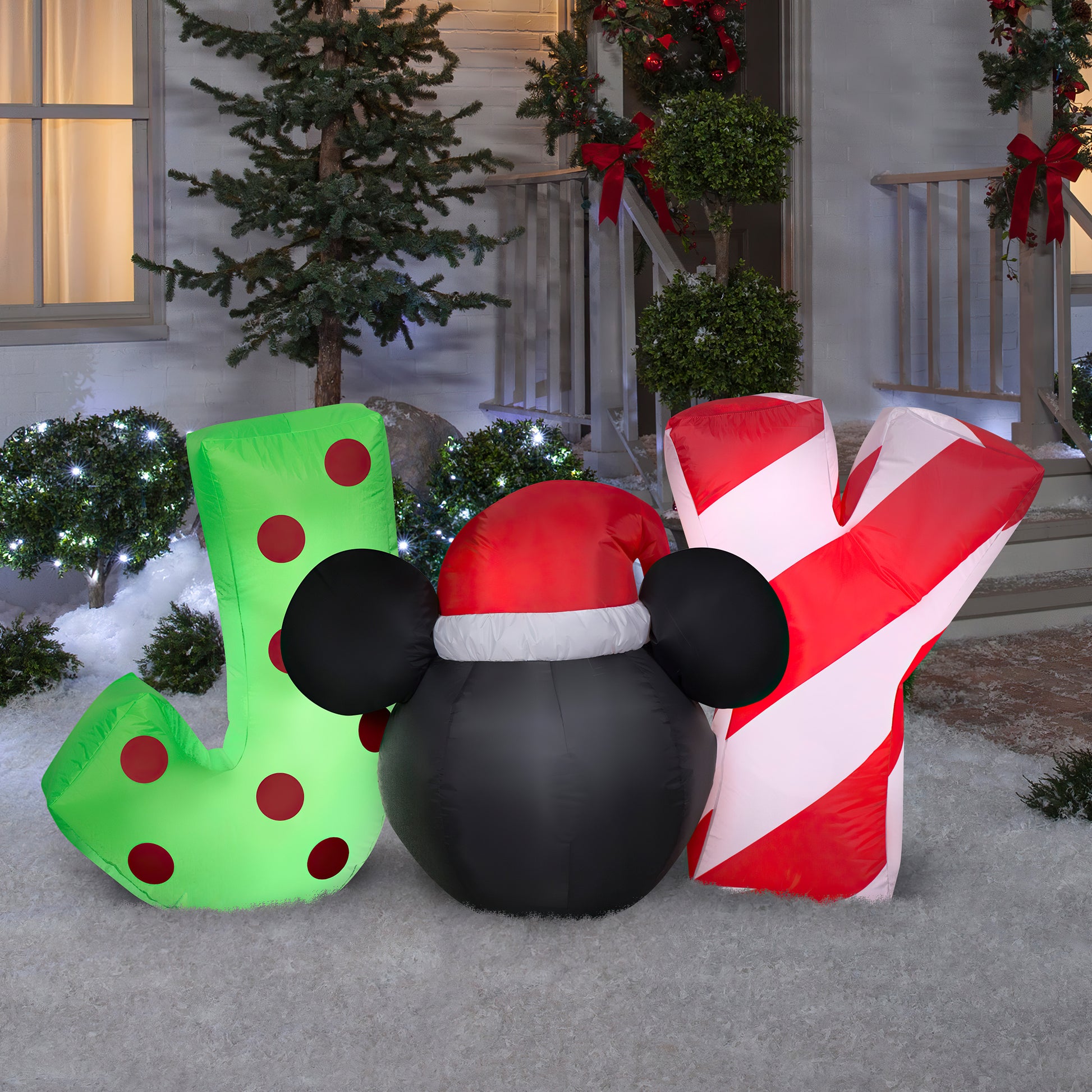 2.5-Ft Mickey Mouse "JOY" Sign Christmas Inflatable lifestyle