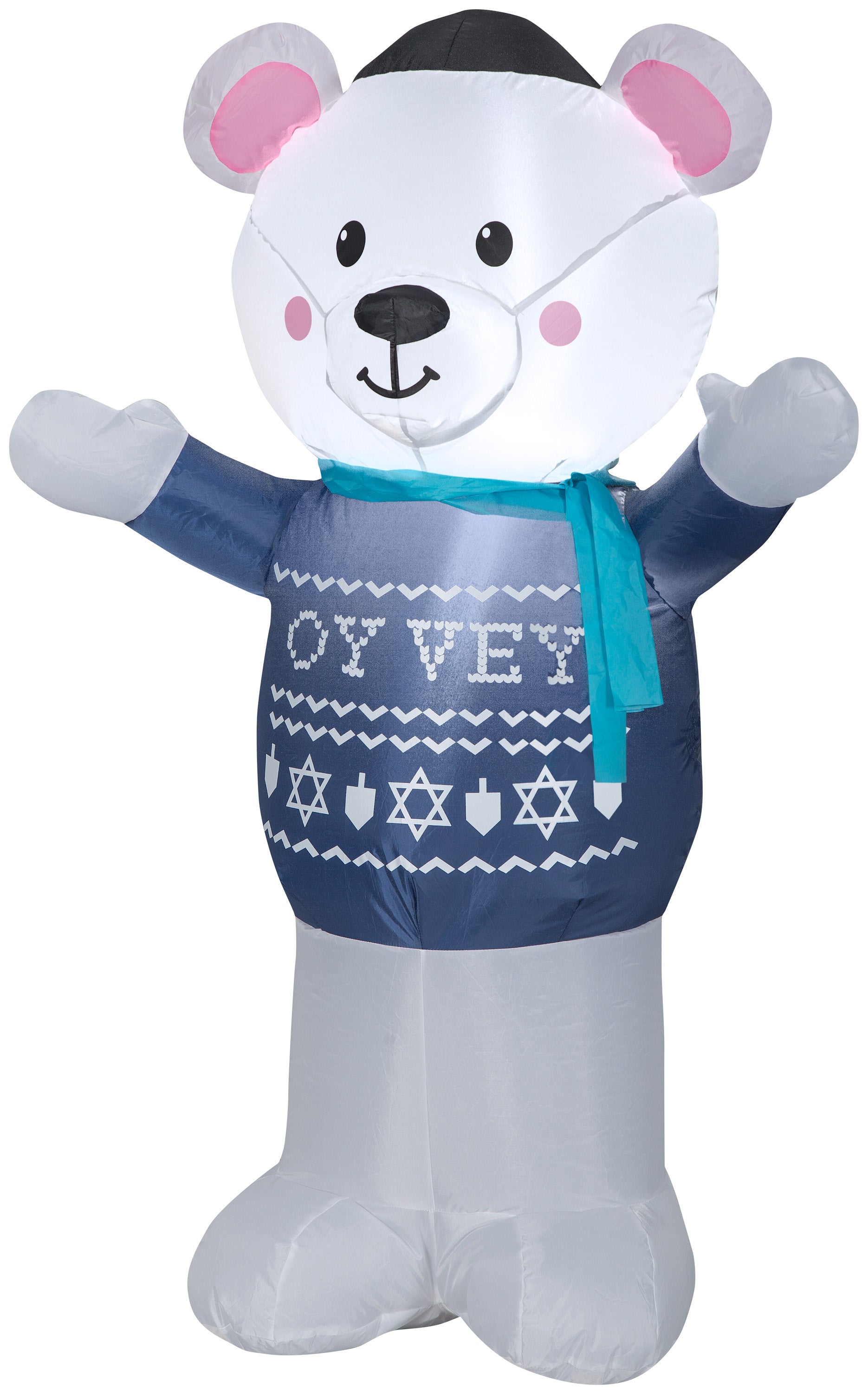 4-Ft Hanukkah Polar Bear Inflatable