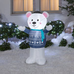 Load image into Gallery viewer, Gemmy Christmas Airblown Inflatable Hanukkah Polar Bear, 4 ft Tall, Multicolored
