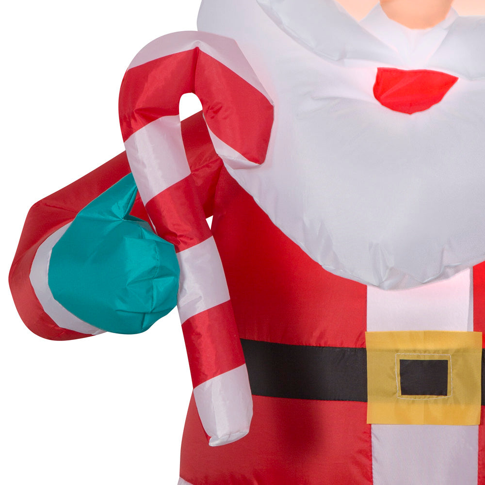 Gemmy Christmas Airblown Inflatable Santa, 3.5 ft Tall, Multi
