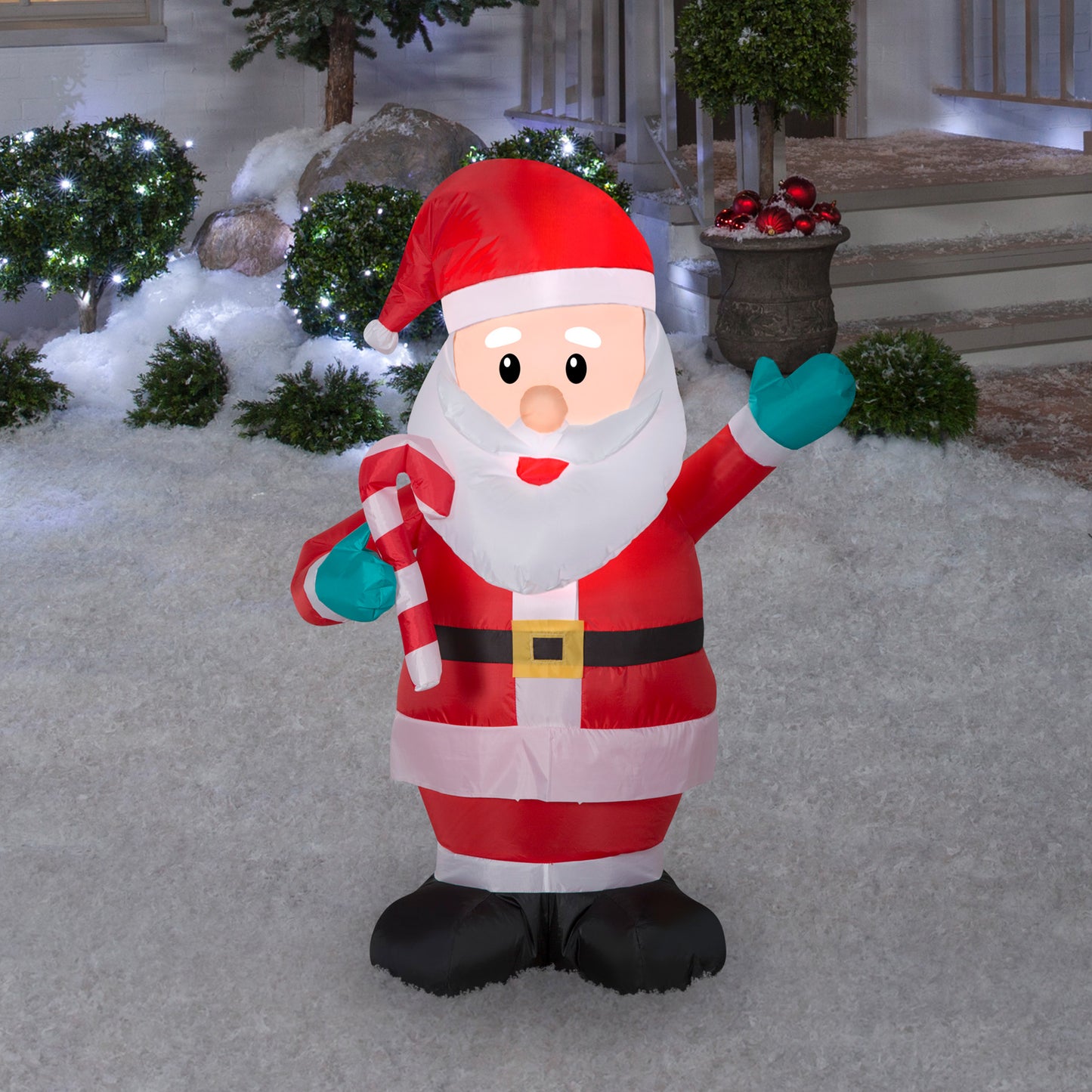 Christmas Inflatable Santa, 3.5 ft Tall lifestyle