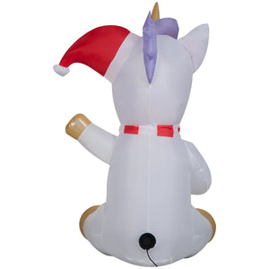 Gemmy Christmas Inflatable Unicorn, 4.5 ft Tall, Multi