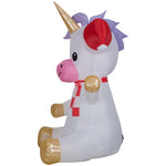 Load image into Gallery viewer, Gemmy Christmas Inflatable Unicorn, 4.5 ft Tall, Multi
