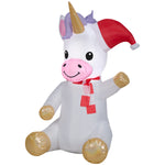 Load image into Gallery viewer, Gemmy Christmas Inflatable Unicorn, 4.5 ft Tall, Multi
