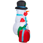 Load image into Gallery viewer, 9&#39; Wide Airblown-Winter Snowman Collection Scene Christmas Inflatable
