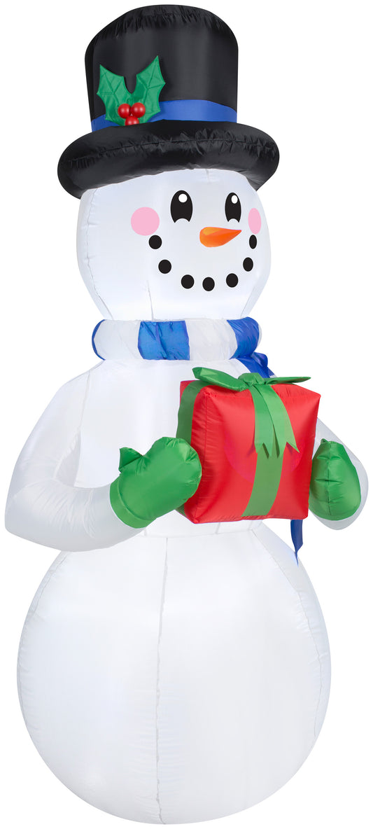 Christmas Inflatable Inflatable Snowman, 8 ft Tall, white