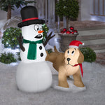 Load image into Gallery viewer, Gemmy Christmas Inflatable Snow Pals, 4 ft Tall, Multi
