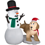 Load image into Gallery viewer, Gemmy Christmas Inflatable Snow Pals, 4 ft Tall, Multi

