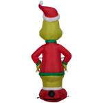 Load image into Gallery viewer, Gemmy Christmas Inflatable Grinch in Who Ville Sweater, 4 ft Tall, Multi
