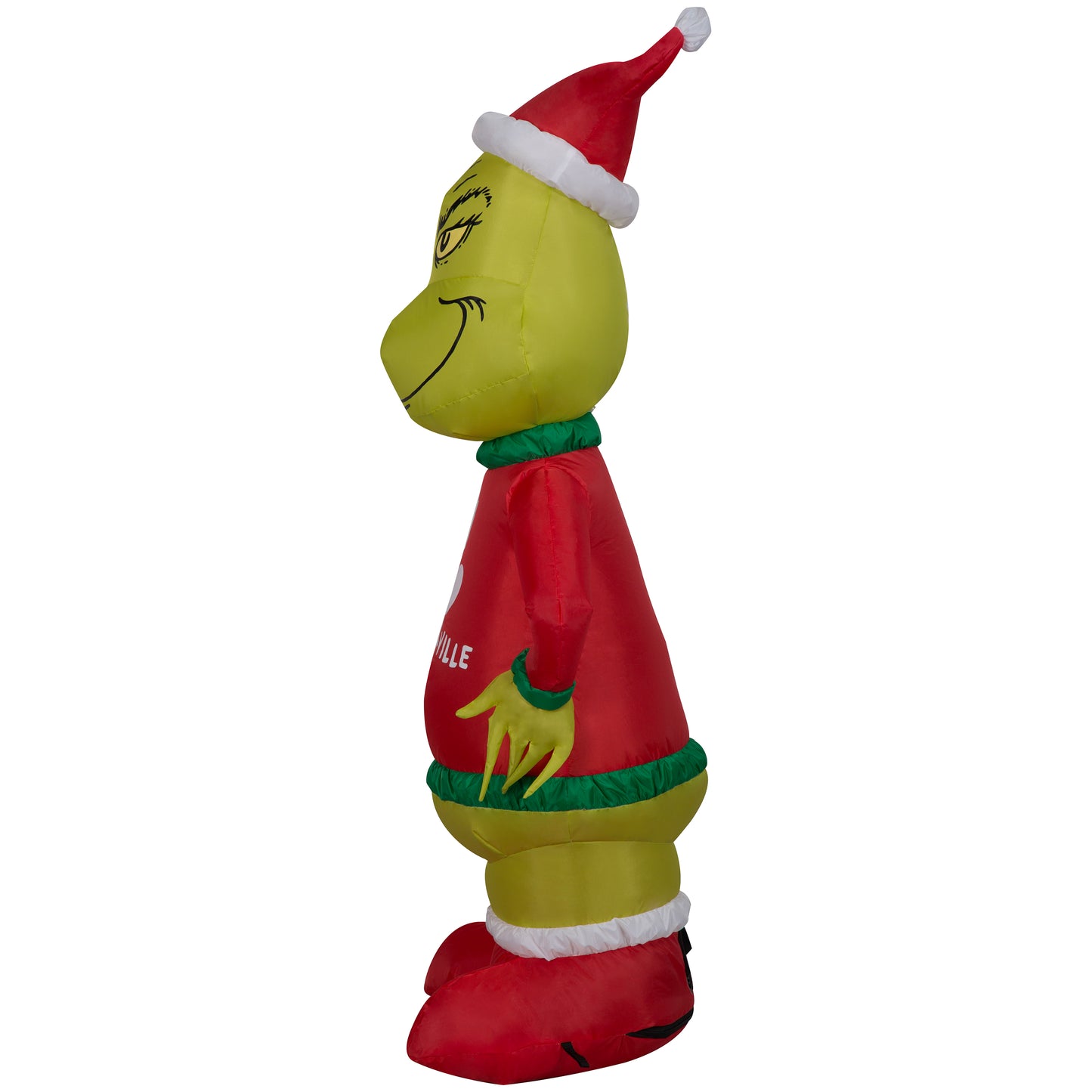4-Ft Grinch in Who Ville Sweater Christmas Inflatable image 3