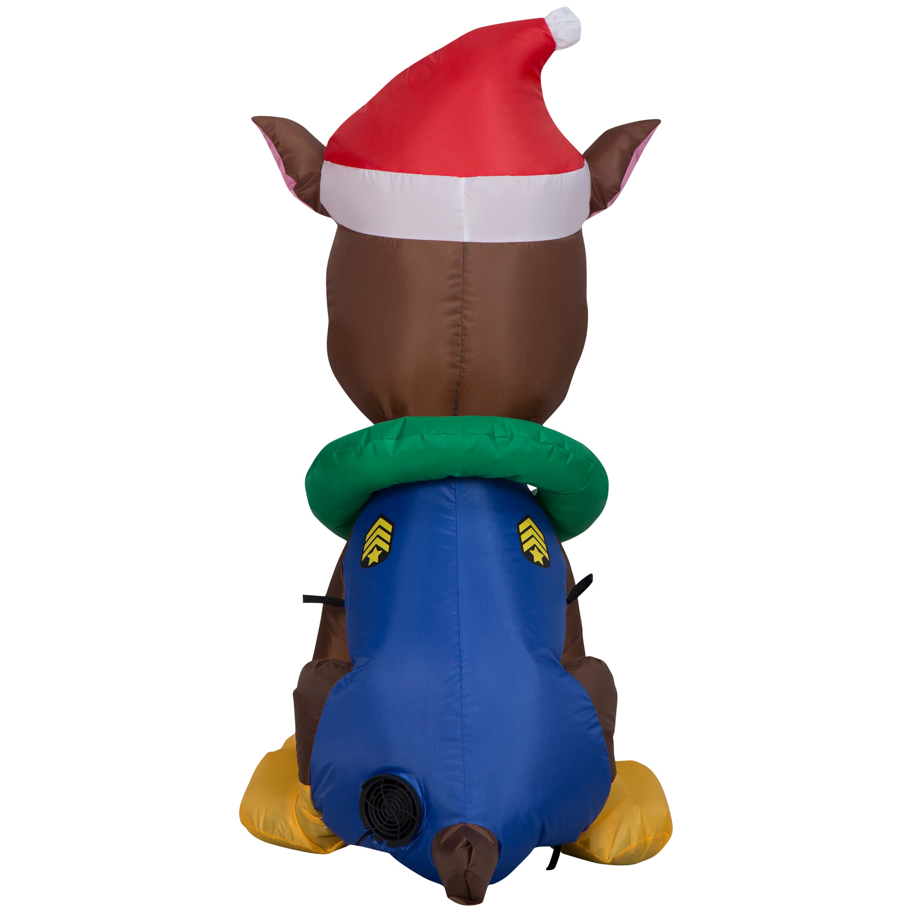 Gemmy Christmas Inflatable Paw Patrol Chase in Santa Hat, 3 ft Tall, Multi
