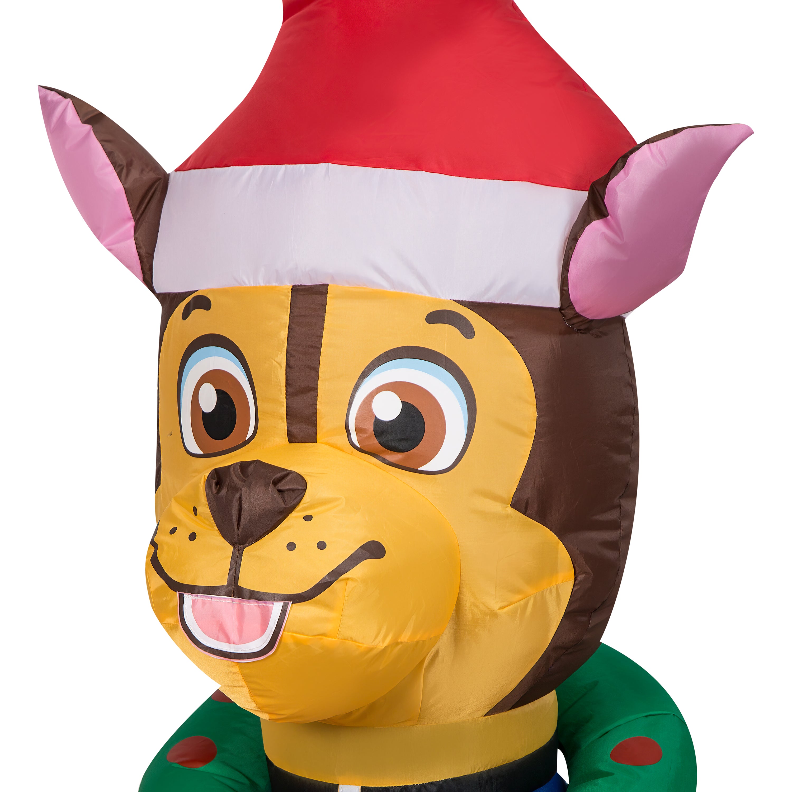 Gemmy Christmas Inflatable Paw Patrol Chase in Santa Hat, 3 ft Tall, Multi