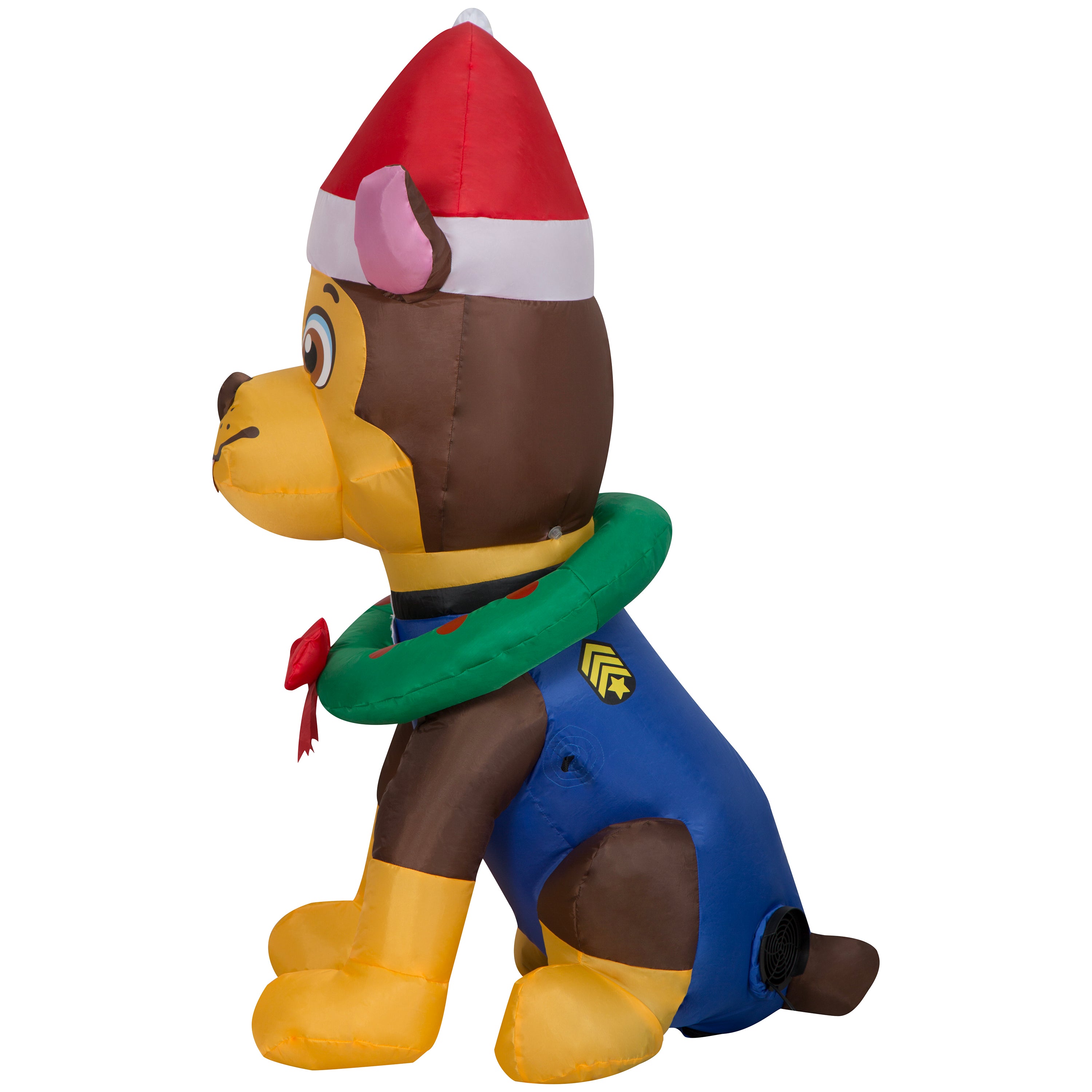 Gemmy Christmas Inflatable Paw Patrol Chase in Santa Hat, 3 ft Tall, Multi