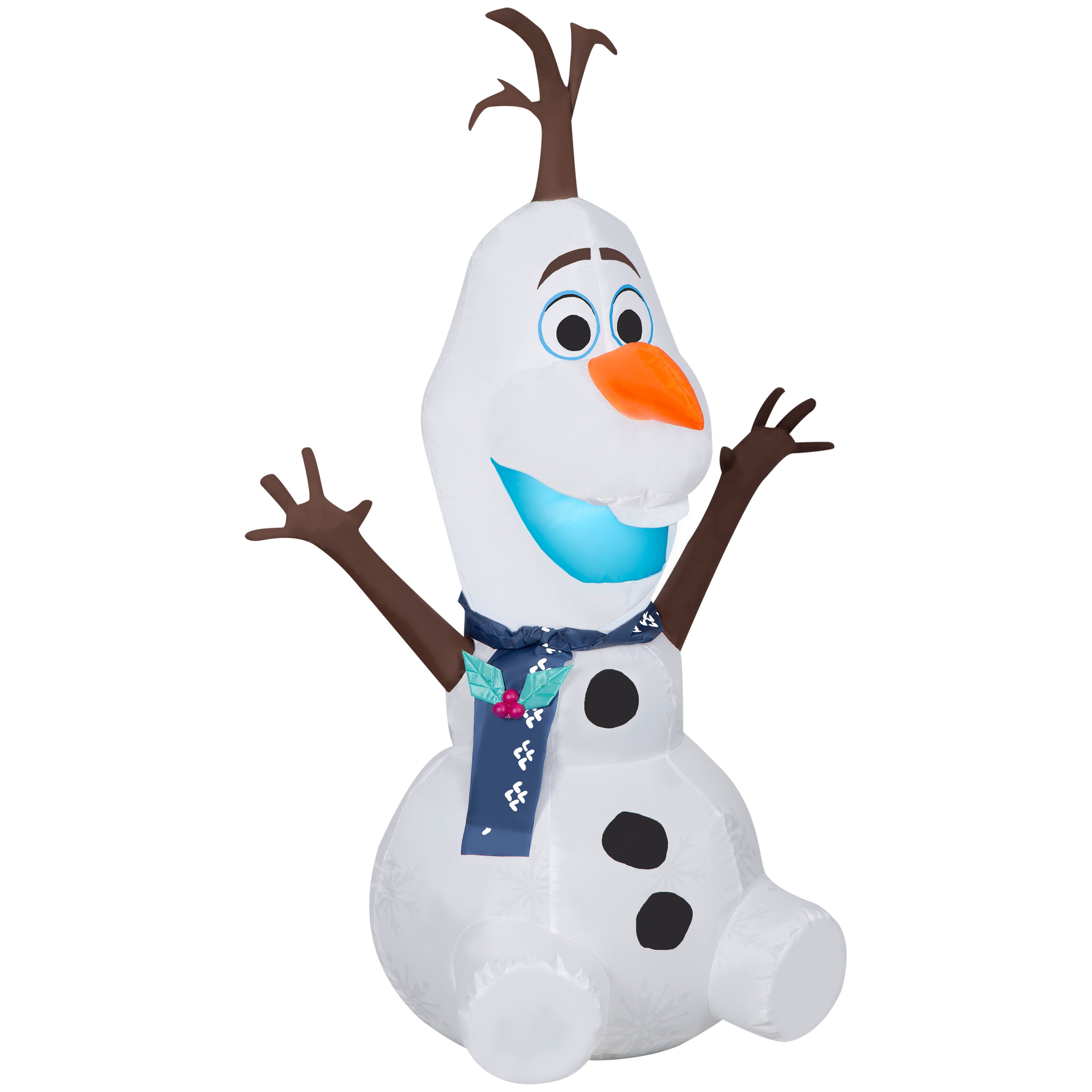 Gemmy Christmas Inflatable Olaf , 4 ft Tall, Multi