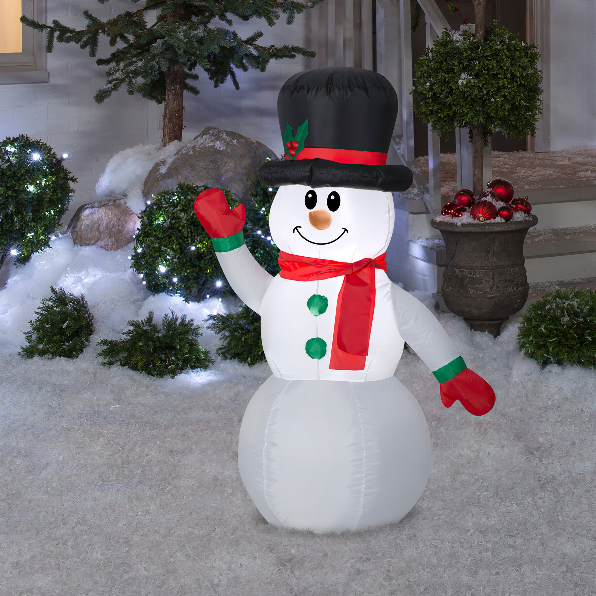 4' Inflatable Snowman lifestyle