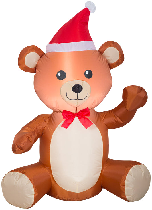 3.5' Inflatable Christmas Teddy Bear
