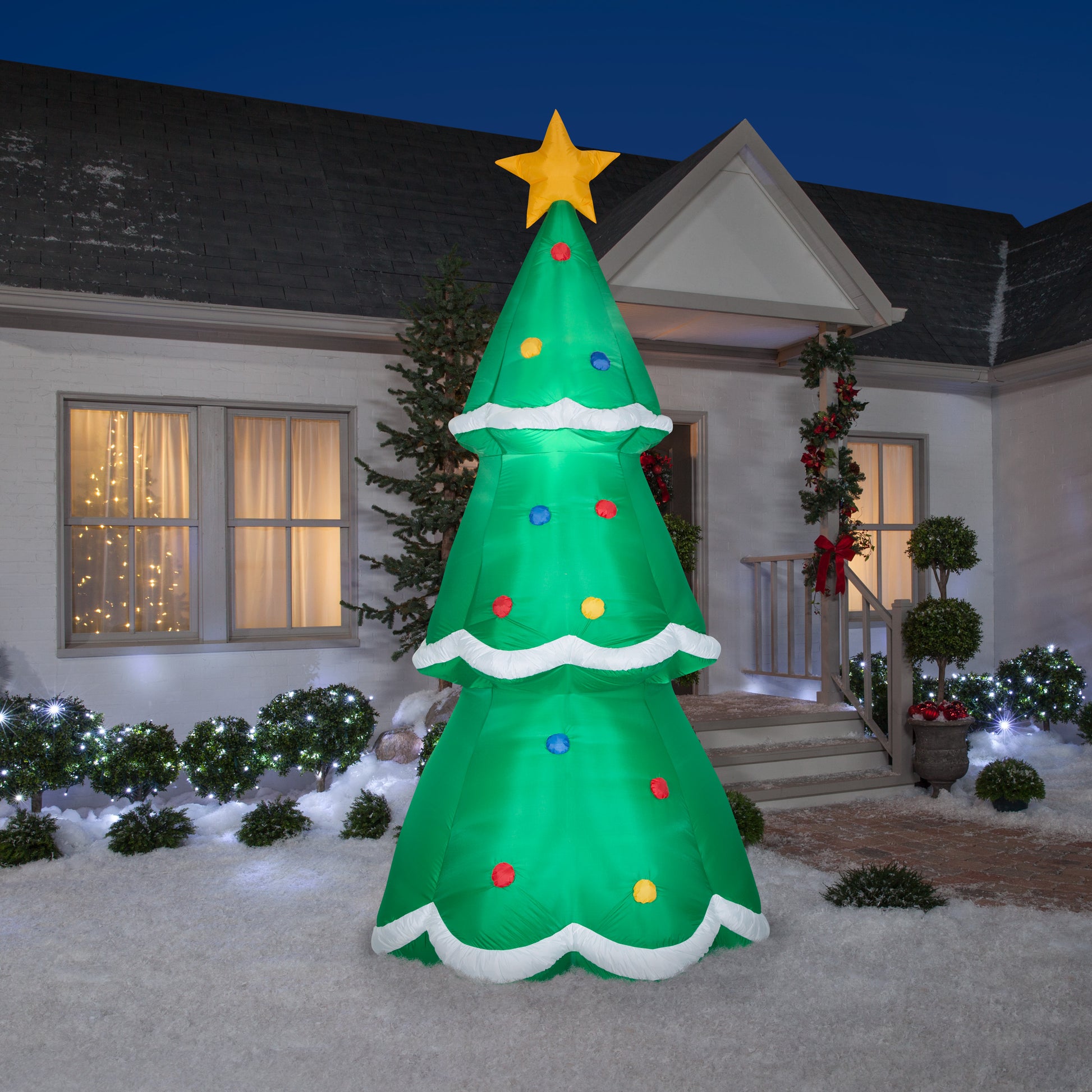Christmas Inflatable Christmas Decor Tree Giant, 10 ft Tall, green lifestyle