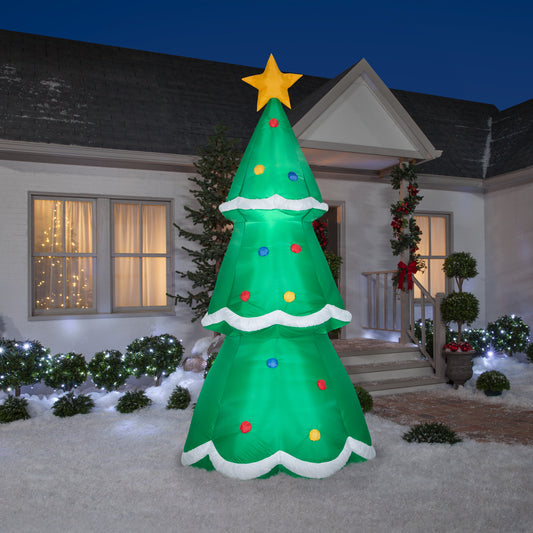 Christmas Inflatable Christmas Decor Tree Giant, 10 ft Tall, green lifestyle