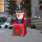 Load image into Gallery viewer, Gemmy Animated Christmas Airblown Inflatable Bear Pop Up, 5 ft Tall, Multicolored
