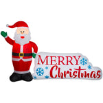 Load image into Gallery viewer, Airblown Inflatable Santa Merry Christmas Sign Scene
