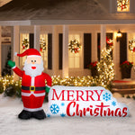 Load image into Gallery viewer, Airblown Inflatable Santa Merry Christmas Sign Scene
