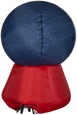 Load image into Gallery viewer, Gemmy 5.5&#39; Projection Airblown Snowflurry Snow Globe Santa On The Rooftop Scene
