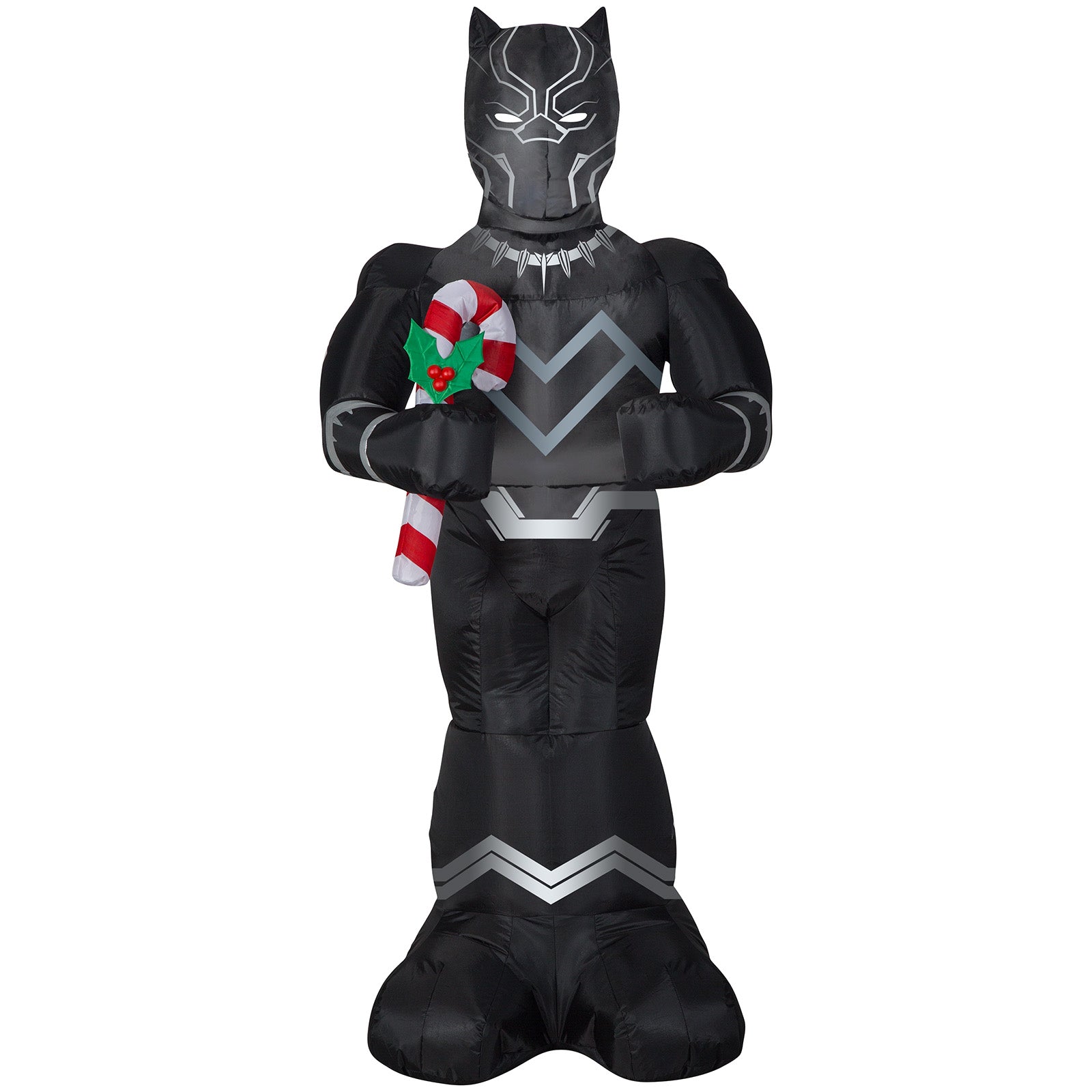 5' Airblown-Black Panther w/Candy Cane-Marvel Christmas Inflatable