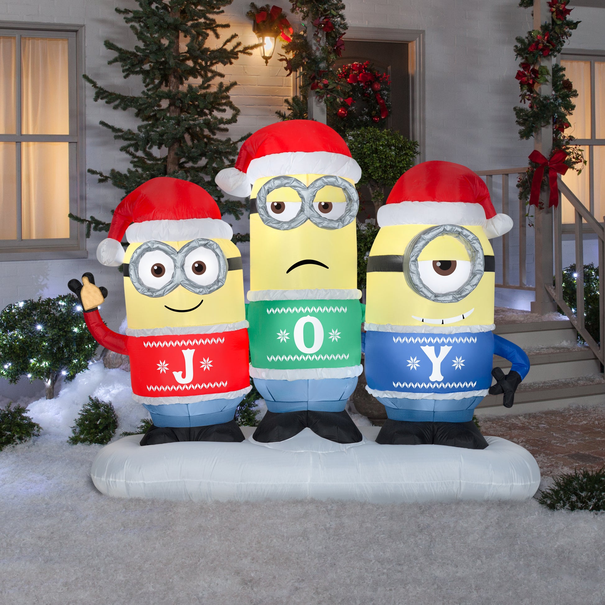 6.5' Inflatable Minion Joy Collection Scene lifestyle