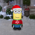 Load image into Gallery viewer, Gemmy Christmas Airblown Inflatable Kevin in Ugly Sweater Universal, 3.5 ft Tall, Yellow
