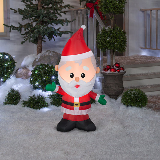 4' Tall Santa Claus Inflatable lifestyle