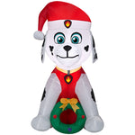 Load image into Gallery viewer, 3&#39; Airblown Marshall w/Wreath Nick Christmas Inflatable
