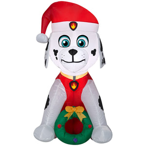 3' Airblown Marshall w/Wreath Nick Christmas Inflatable