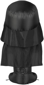 Load image into Gallery viewer, Gemmy Christmas Airblown Inflatable Stylized Darth Vader with Stocking, 3.5 ft Tall, Multicolored
