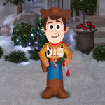 Load image into Gallery viewer, 3.5&#39; Airblown Stylized Inflatable Woody with Candy Cane
