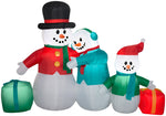 Load image into Gallery viewer, Gemmy Christmas Airblown Inflatable Snowman Family Collection Scene , 5 ft Tall, Multicolored
