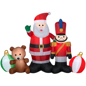 Airblown Inflatable Santa and Toys Collection Scene