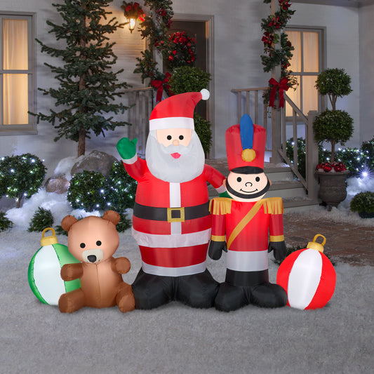 Inflatable Santa and Toys Collection Scene lifestyle