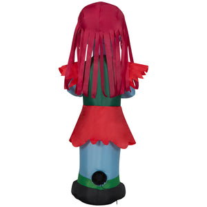 Gemmy Christmas Inflatable Sally in Holiday Outfit, 3.5 ft Tall, Multi