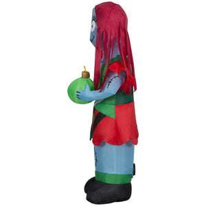 Gemmy Christmas Inflatable Sally in Holiday Outfit, 3.5 ft Tall, Multi