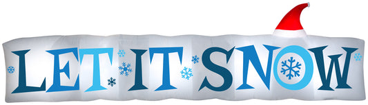 15' Inflatable Let It Snow Sign LG