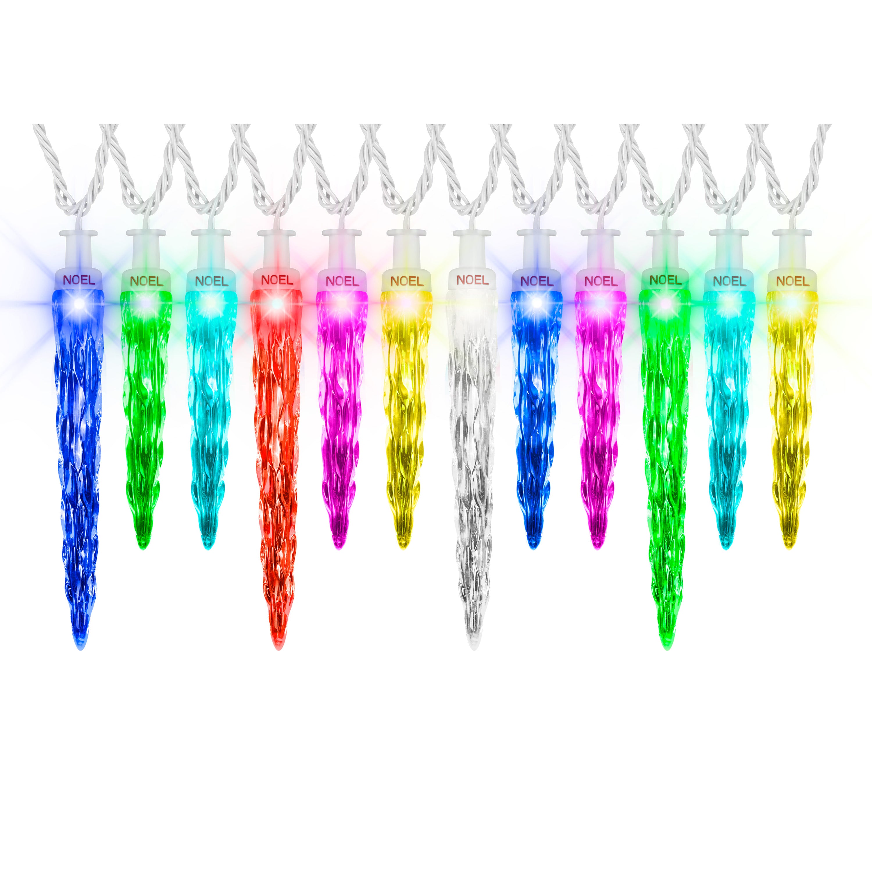 Christmas ColorMotion Light String-Icicle-S/24-7"5"5" (Multi)