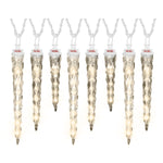 Load image into Gallery viewer, Gemmy Christmas Shooting Star Light String-Icicle-S/8-11&quot; 9&quot; 7&quot; (Classic White)
